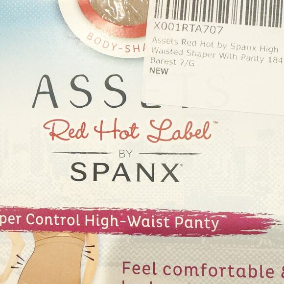 Assets Red Hot by Spanx High Waisted Mid Thigh Shaper with Panty Size 7G NWT - Picture 8 of 11